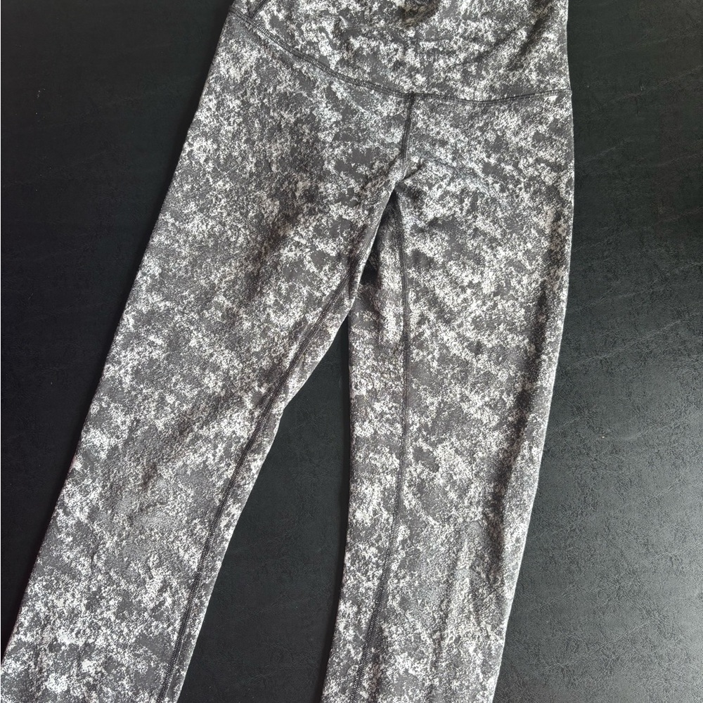 lululemon athletica Gray Patterned Leggings